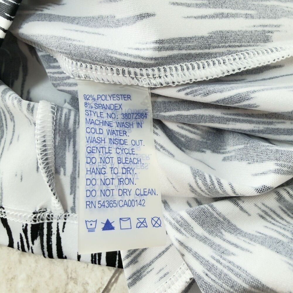 Peter Nygard Women's Dress Black/ White Knotted Front  PET M NEW WITH TAG - Picture 17 of 17